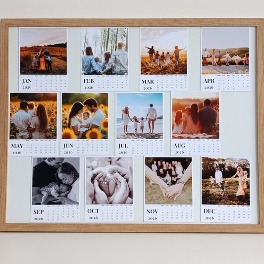 Custom Magnetic Calendar with Personalised Photos